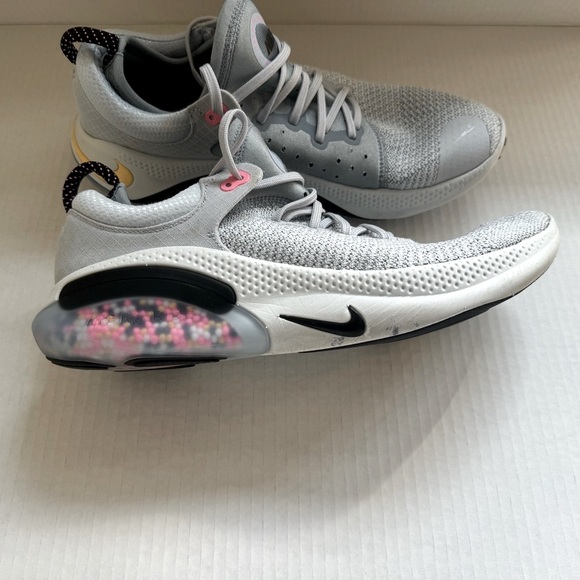 Nike Joyride Run Flyknit ‘Off Noir’ mens gray and white running shoes size 9.5 - Picture 4 of 8